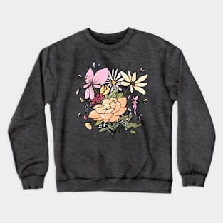 Joyous June Flowers Crewneck Sweatshirt